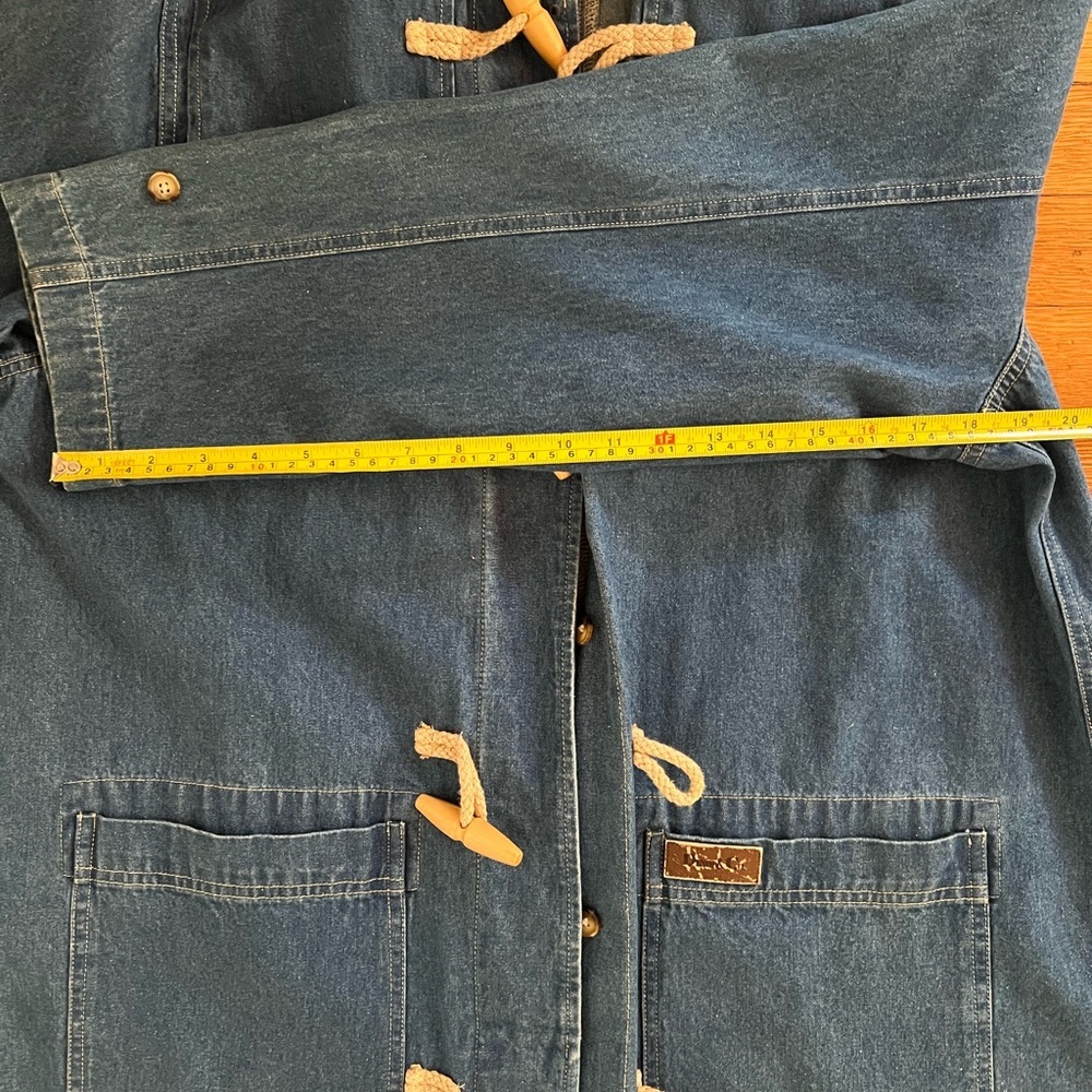Vintage Denim&Co denim toggle coat. SIZE LARGE. Amazing condition. - Picture 6 of 6